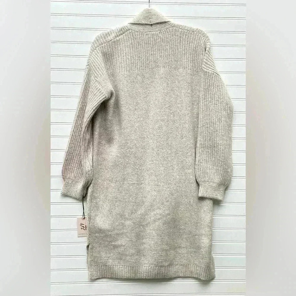 Sincerely Jules NWT Oatmeal Lightweight Long Sleeve Open Long Cardigan Sweater L - Picture 5 of 10